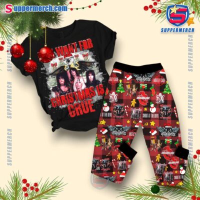 Motley Crue All I Want For Christmas Is Crue Pajamas Set S1xFtwZ