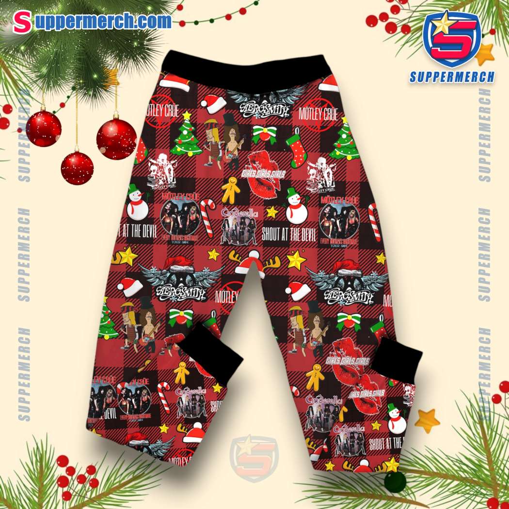 Motley Crue All I Want For Christmas Is Crue Pajamas Set-b K52xQXj