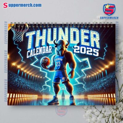 Oklahoma City Thunder Wall Hanging Calendar 2025-a SIODlp6