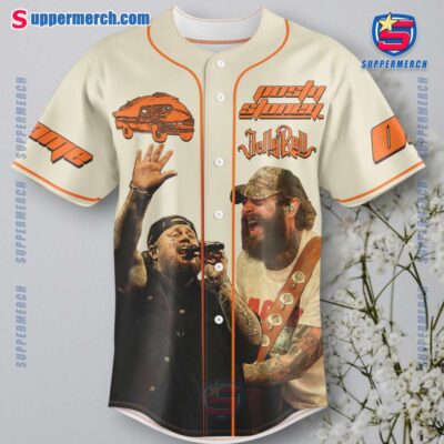 Post Malone With Jelly Roll The Big Ass Stadium Tour Posty Stoney Personalized Baseball Jersey-a ia6mT2k