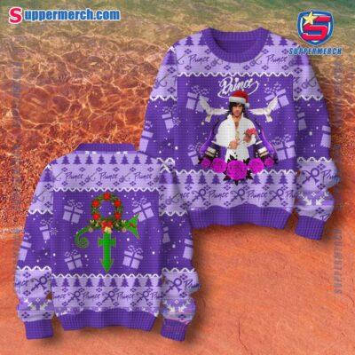 Prince American Singer-Songwriter Ugly Christmas Sweater FBdtTP4