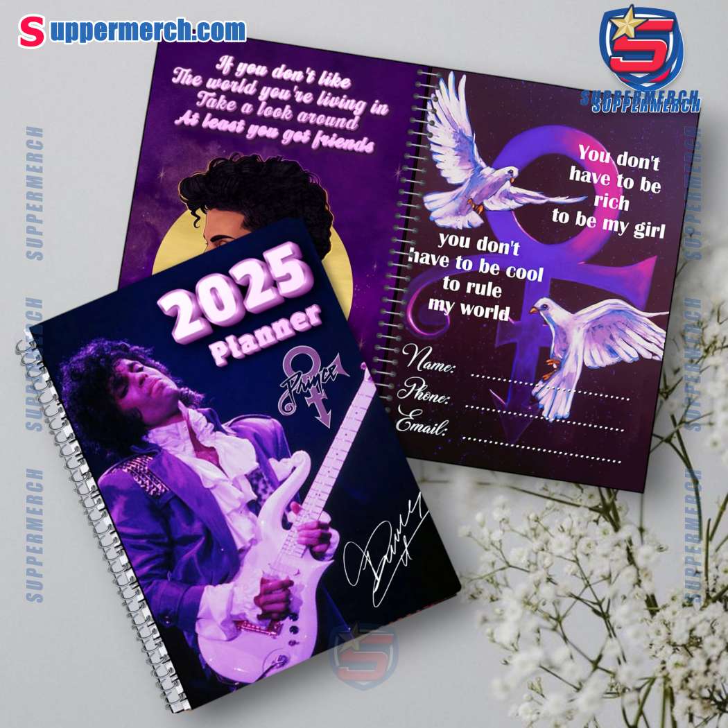 Prince You Don't Have To Be Rich To Be My Girl 2025 Daily Planner QSbTxOl