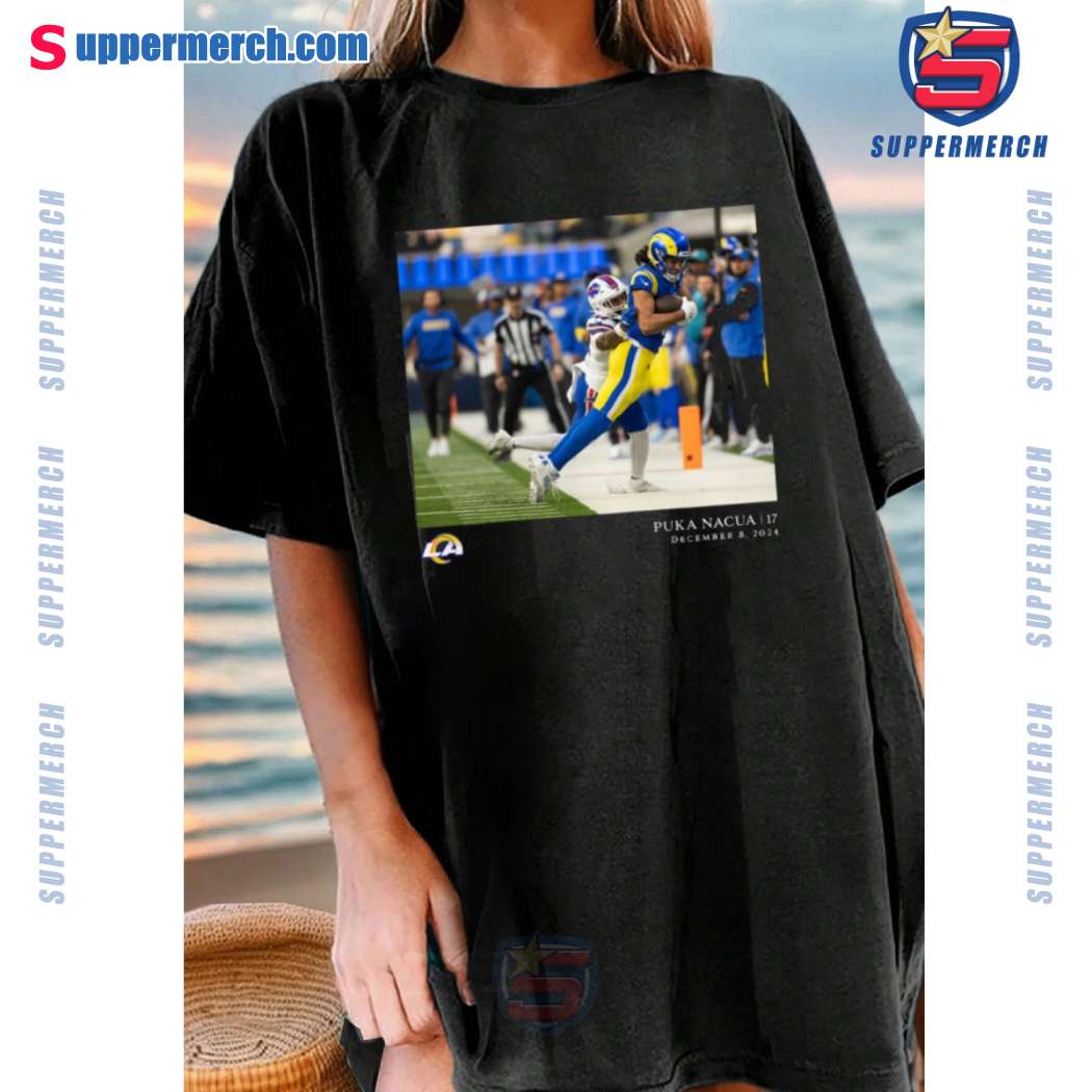 Puka Nacua December 8, 2024 Los Angeles Rams NFL Flash Features Week 14 T-shirt-b Z4QCHUn