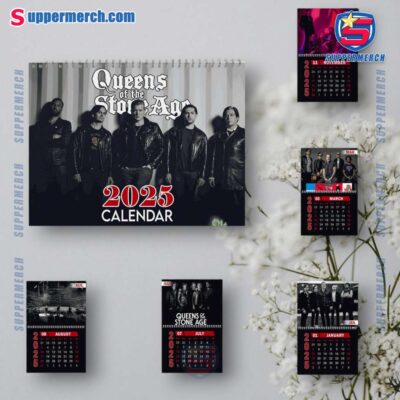 Queens Of The Stone Age Wall Hanging Calendar 2025 aMNuS8P