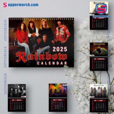 Rainbow Band Wall Hanging Calendar 2025 gO1hcw6