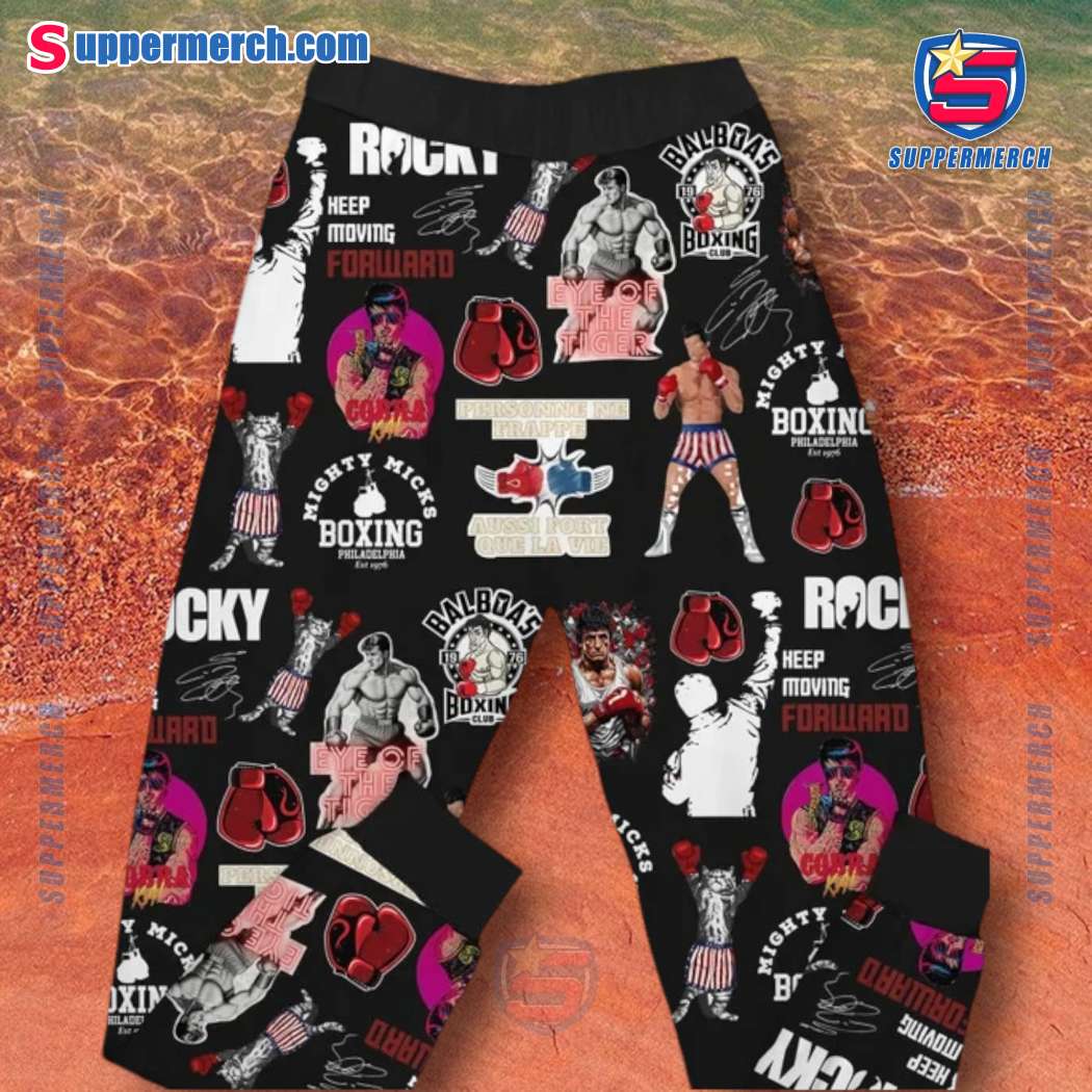 Rocky Balboa Keep Moving Forward No Matter What Pajamas Set-b RBbGsL8