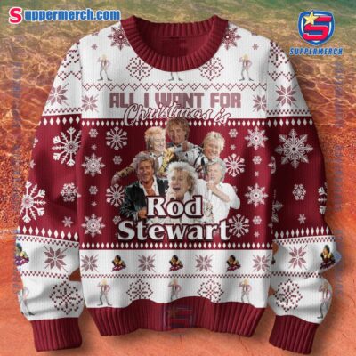 Rod Stewart Song List Christmas Jumper Sweater-a 4n8w5xT