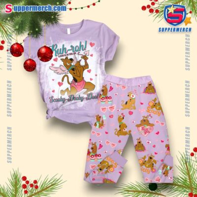 Ruh-roh Love Is In The Air Scooby-dooby-doo Pajamas Set lU8wMZT