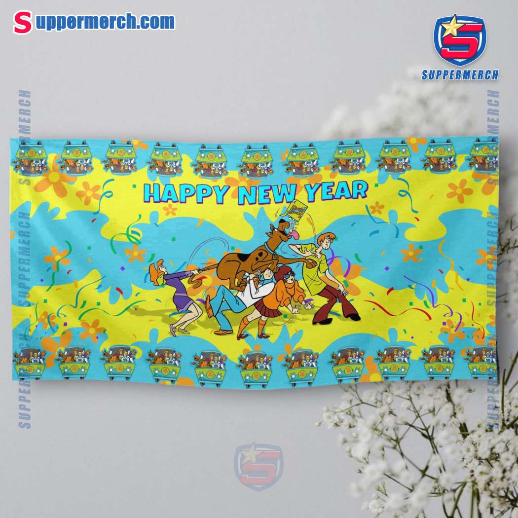 Scooby-doo Happy New Year Square Tablecloth-a rn72Klw