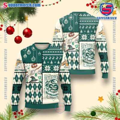 Slytherin Hogwarts Harry Potter Christmas Sweater rB7PsL1