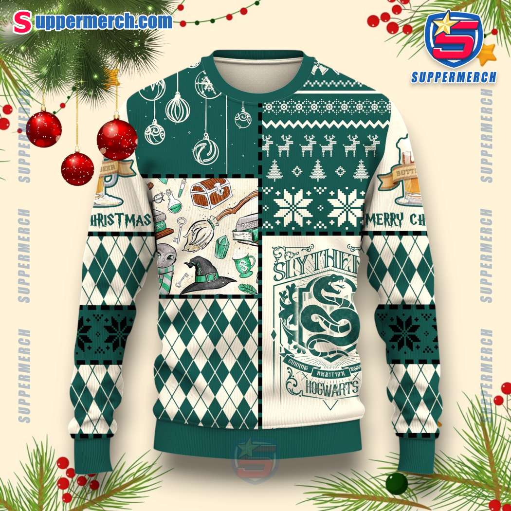 Slytherin Hogwarts Harry Potter Christmas Sweater-a s2xJArZ
