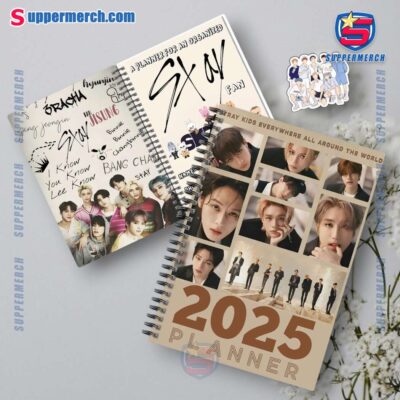Stray Kids Everywhere All Around The World 2025 Daily Planner S5kOdJ9