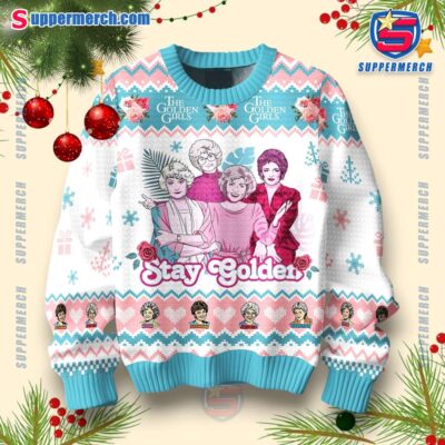 The Golden Girls Stay Golden Christmas Jumper-a HMzQfj9