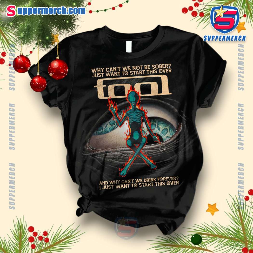 Tool Why Can't We Not Be Sober Just Want To Start This Over Pajamas Set-c Ygu6sF3