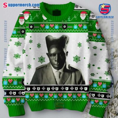 Tyler The Creator Chromakopia Album Ugly Christmas Sweater Jumper-a RneLA3o