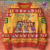 Winnie The Pooh Beary Christmas And A Happy Pooh Year Jumper Sweater-a 0NdIHVL
