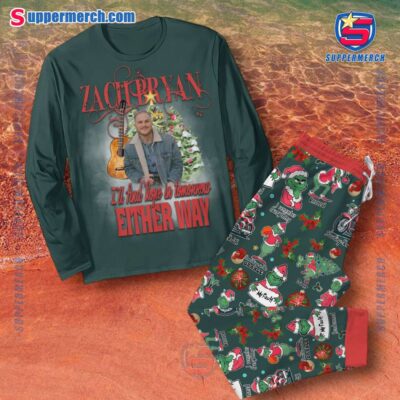 Zach Bryan I'll Had Hope In Tomorrow Either Way Pajamas Set o4ksOYb