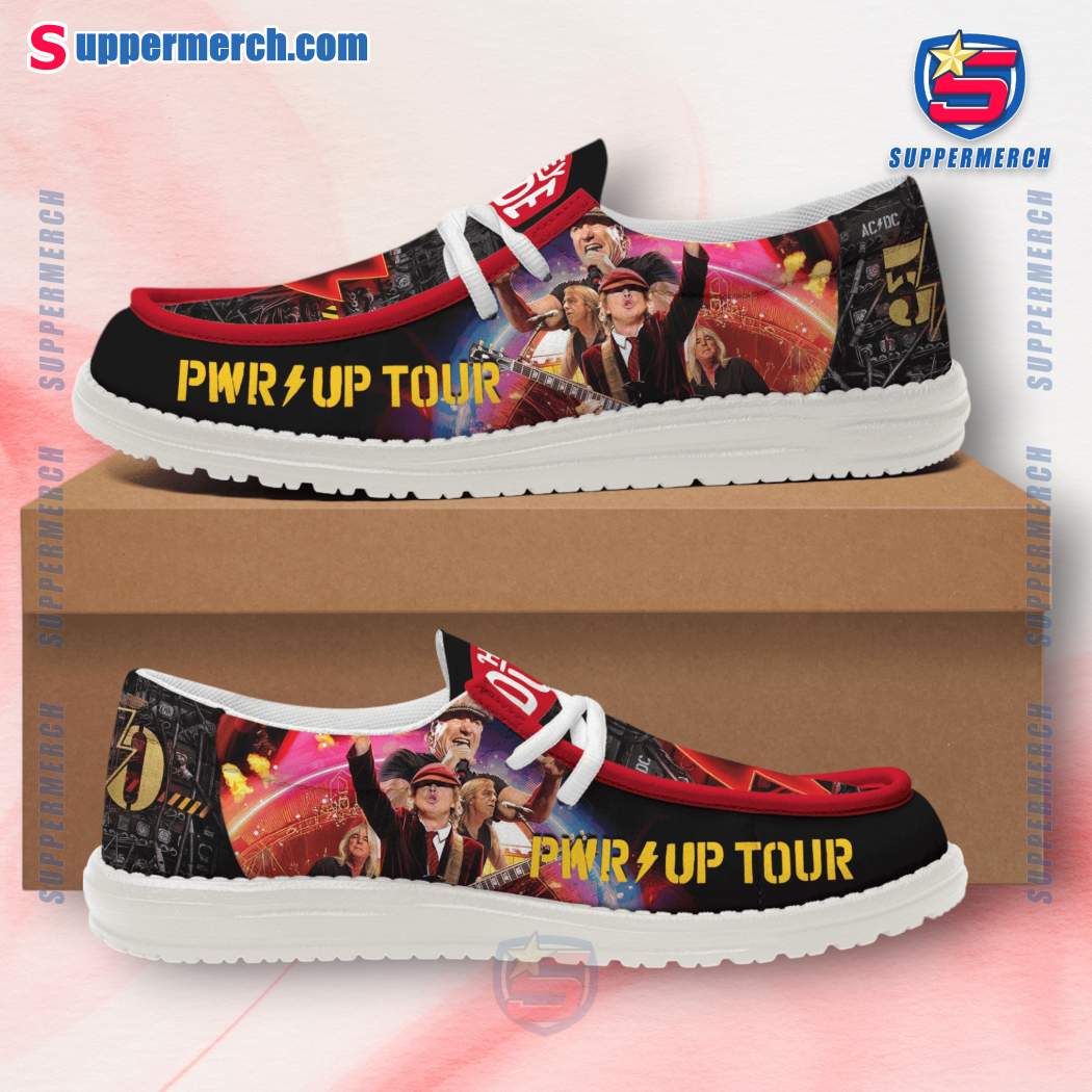 Acdc Pwr Up Tour 50th Anniversary Loafer Shoes AhN8f0H