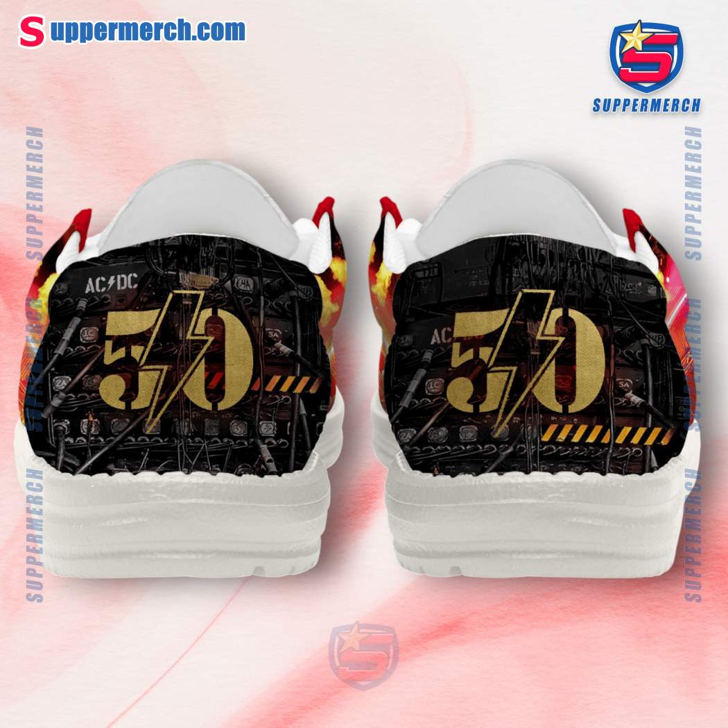 Acdc Pwr Up Tour 50th Anniversary Loafer Shoes-b E4BDL0h