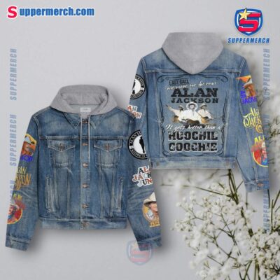 Alan Jackson Last Call One More For The Road Jean Hoodie Jacket J2NRzaF