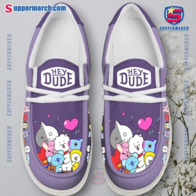 BTS BT21 Cartoons Loafer Shoes-a Hwk1ho5