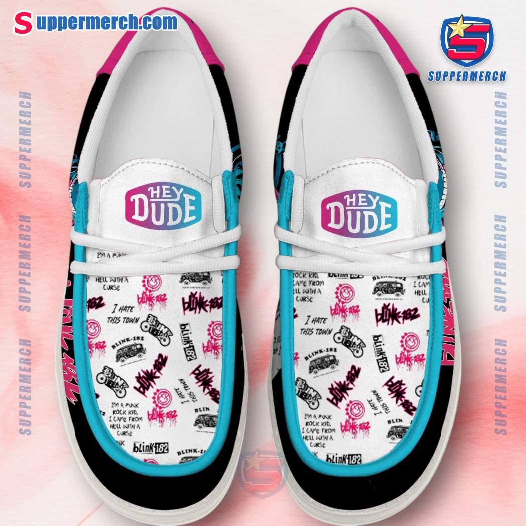 Blink-182 Music Pattern Loafer Shoes-c Dubgj9B