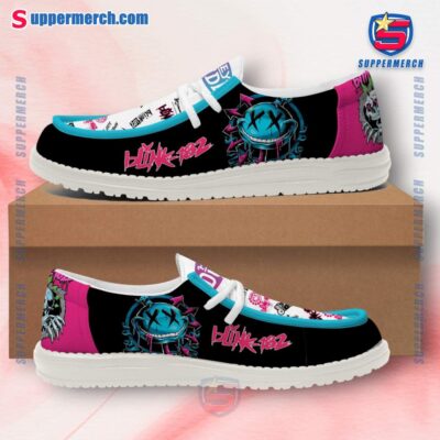 Blink-182 Music Pattern Loafer Shoes 7G91EYU