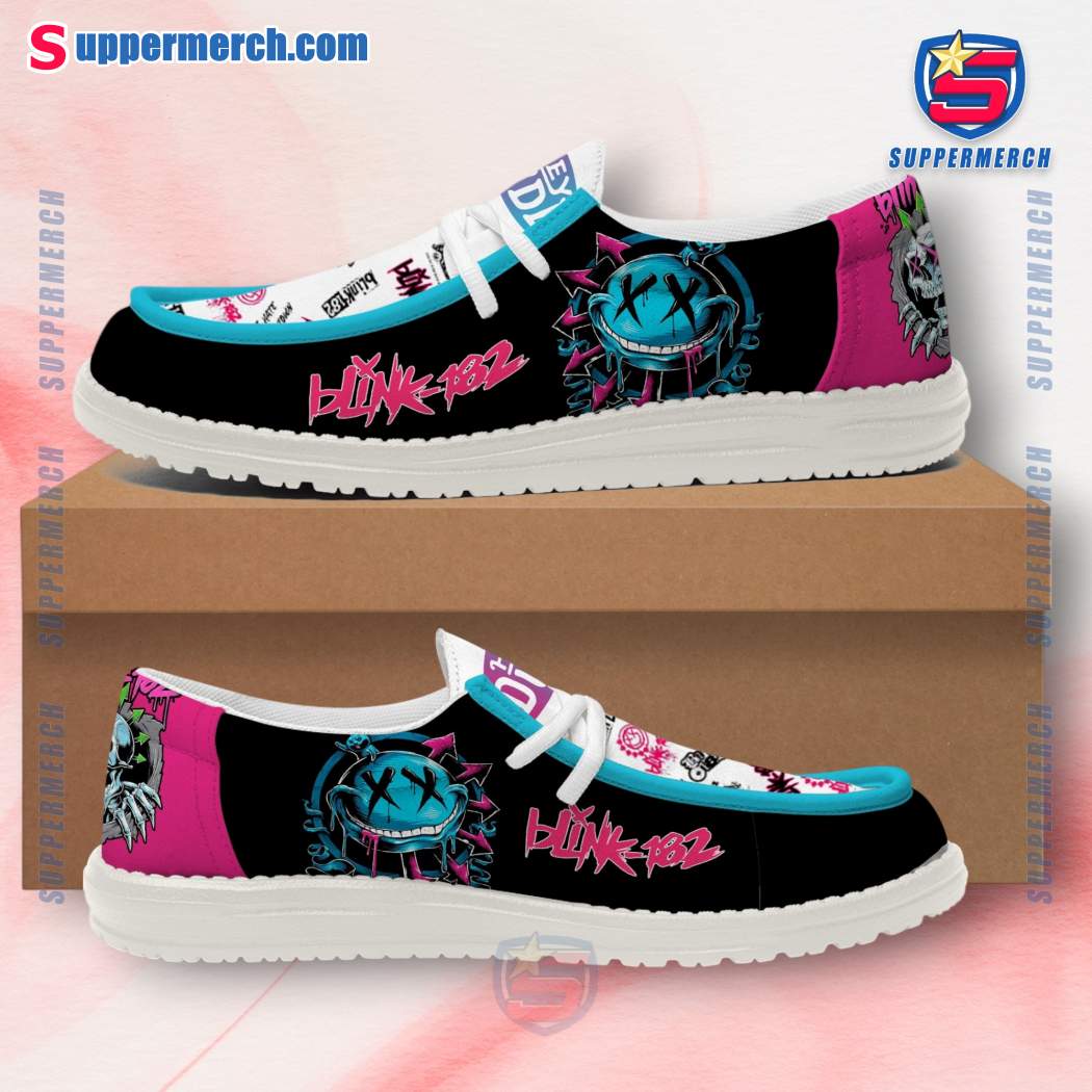 Blink-182 Music Pattern Loafer Shoes 7G91EYU