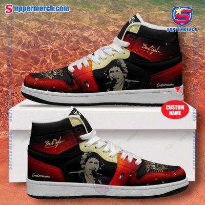 Bob Dylan Singer Signature Personalized Air Jordan High Top Shoes rjd5C2X