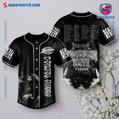 Denzel Curry Mischievous South Tour Baseball Jersey 7niLwBj
