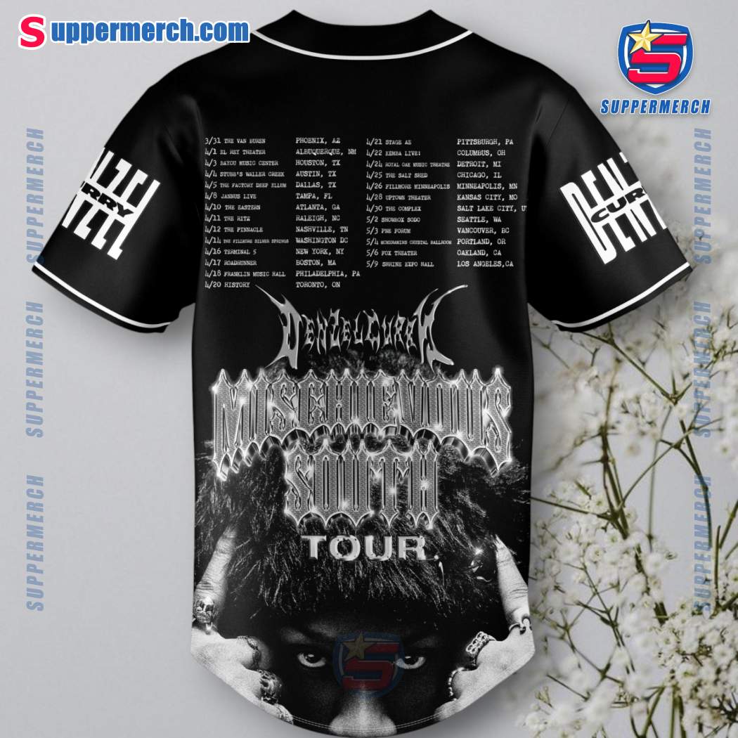 Denzel Curry Mischievous South Tour Baseball Jersey-b weIolq4