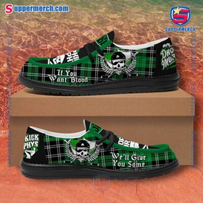 Dropkick Murphys If You Want Blood We'll Give You Some Plaid Loafer Shoes tPRropx