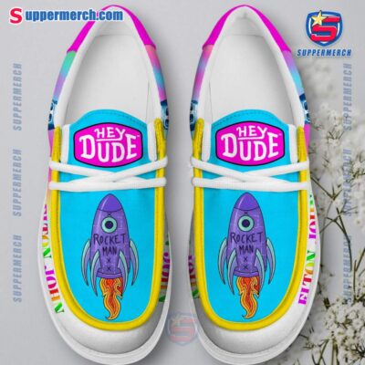 Elton John Rocket Man Colorful Loafer Shoes-a a3VRDj6