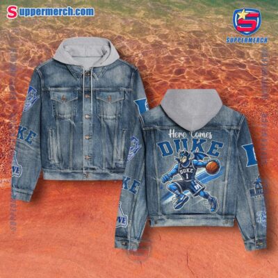 Here Comes Duke Blue Devils Jean Hoodie Jacket Vfm1Sc9