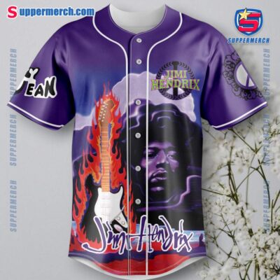 Jimi Hendrix Power Of Love Quote Baseball Jersey-a helP9uz