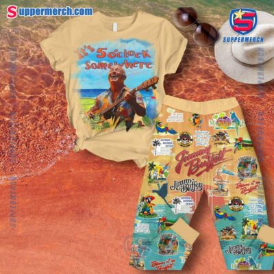 Jimmy Buffett It's 5 O'clock Somewhere Pajamas Set ksJbMZa
