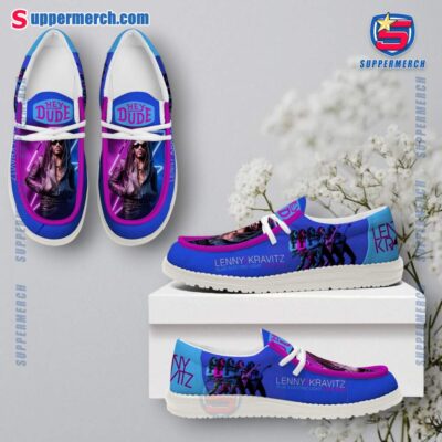 Lenny Kravitz Blue Electric Light Tour 2025 Loafer Shoes hVv6EFi