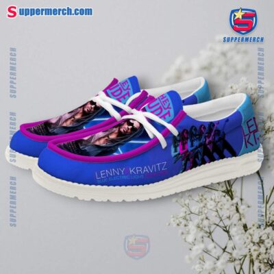Lenny Kravitz Blue Electric Light Tour 2025 Loafer Shoes-a oX7kily