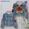 Limp Bizkit Flaming Blades Design Jean Hoodie Jacket siBYaPM