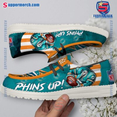Miami Dolphins Phins Up Loafer Shoes-a l9UrVeW