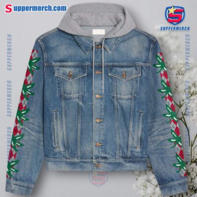 Ohio State Buckeyes 2025 College Football National Championship Jean Hoodie Jacket-a RN4gz5E