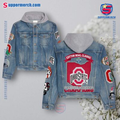 Ohio State Buckeyes Cotton Bowl Classic Champions Jean Hoodie Jacket ViBo7u9