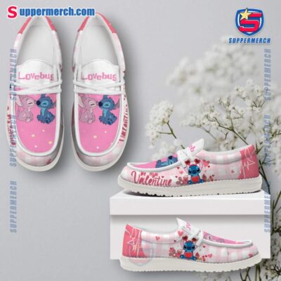 Stitch And Angel Love Bug Be My Valentine Loafer Shoes wfiqsHb