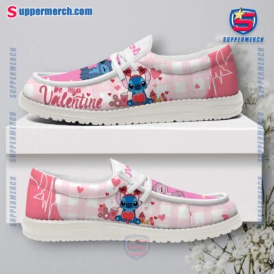 Stitch And Angel Love Bug Be My Valentine Loafer Shoes-a VFzsDp8