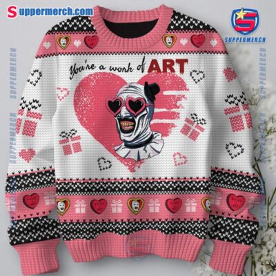 Terrifier Take Another Little Piece Of My Heart Baby Valentine Sweater-a YPiVkzQ