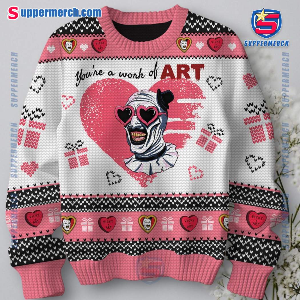 Terrifier Take Another Little Piece Of My Heart Baby Valentine Sweater-a YPiVkzQ