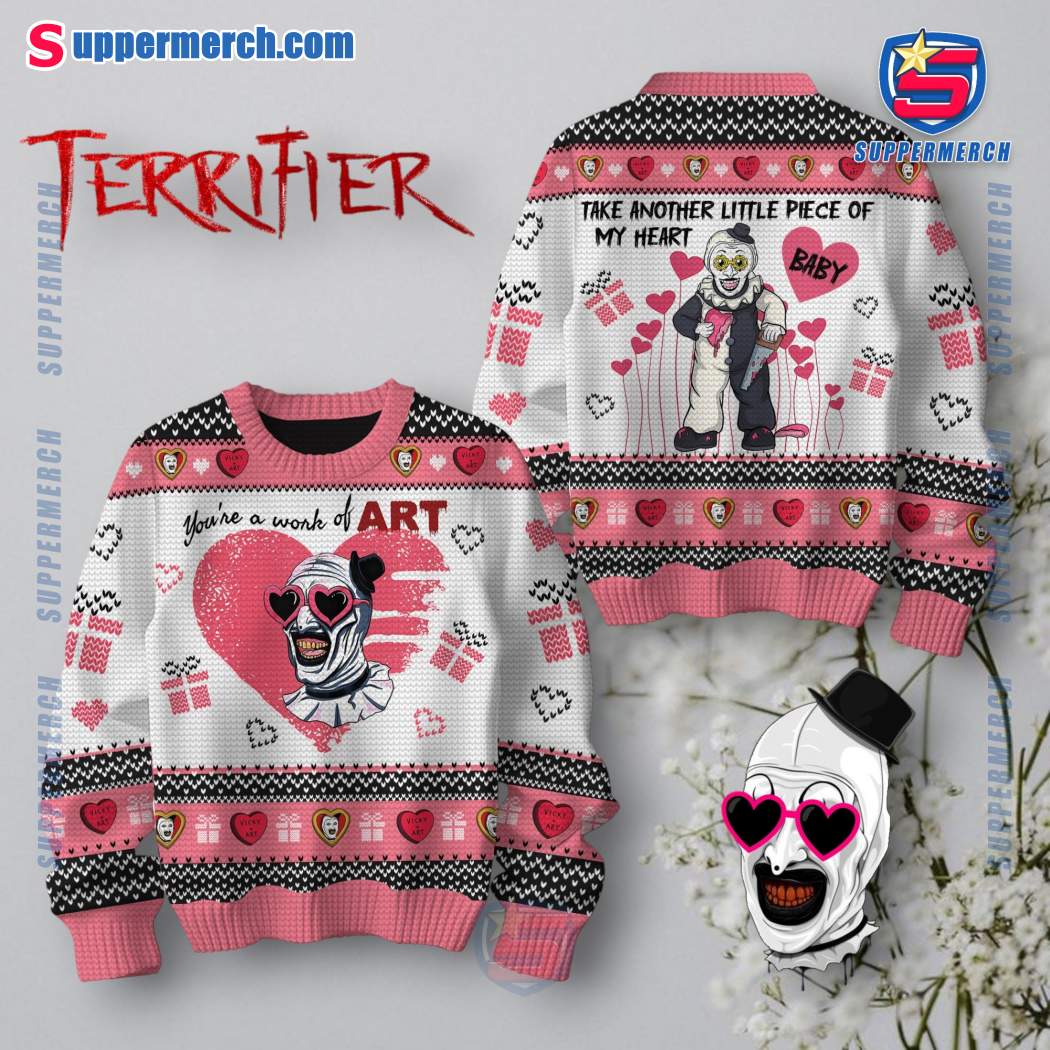 Terrifier Take Another Little Piece Of My Heart Baby Valentine Sweater 9pBbGIQ