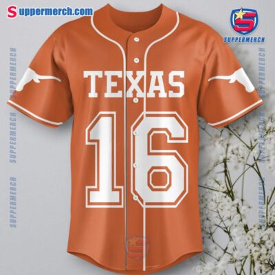 Texas Longhorns 2025 Goodyear Cotton Bowl Classic Champions Personalized Baseball Jersey-a K7p6fW9