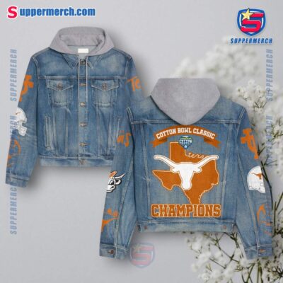 Texas Longhorns Cotton Bowl Classic Champions Jean Hoodie Jacket aPH7dUn