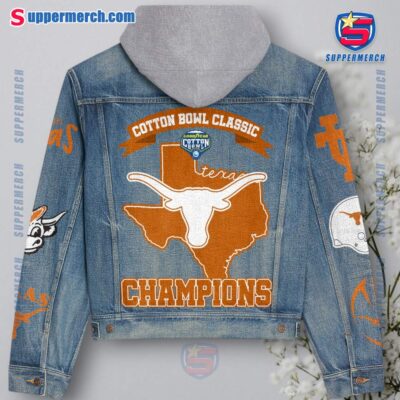 Texas Longhorns Cotton Bowl Classic Champions Jean Hoodie Jacket-a bwp2c3J